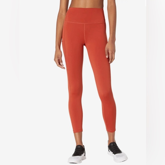 Splits59 Tread High Waist Techflex 7/8 Legging Rum Rust Orange Size Small - Picture 4 of 7